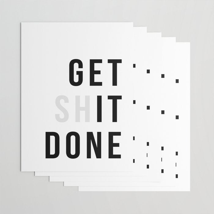 Get Sh(it) Done // Get Shit Done Wrapping Paper Gallery Image 3