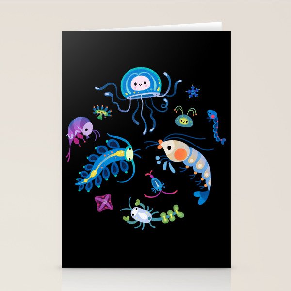 Zooplankton Stationery Card Gallery Image 1