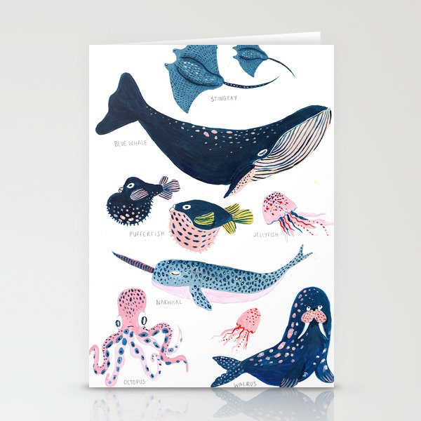 Sea Life Stationery Card Gallery Image 2
