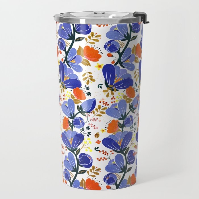 folk spring flowers no2 Travel Mug Gallery Image 2