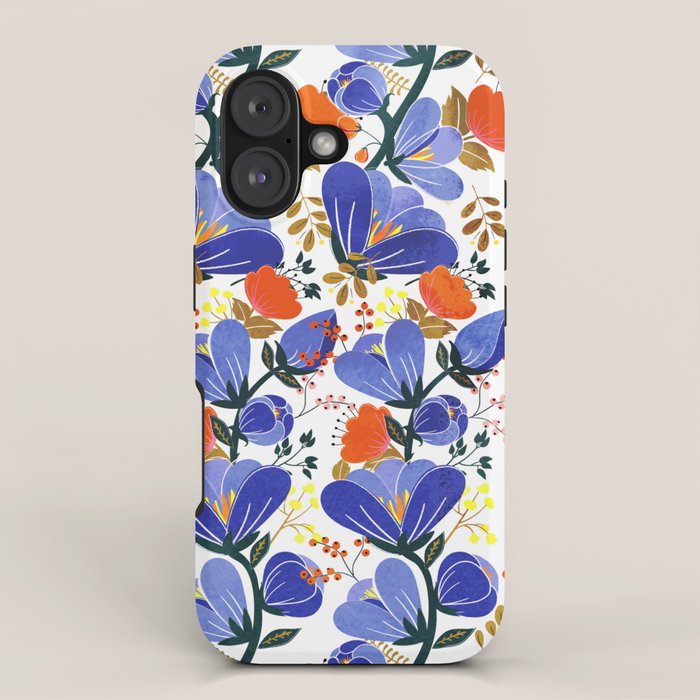 folk spring flowers no2 iPhone Case Gallery Image 1