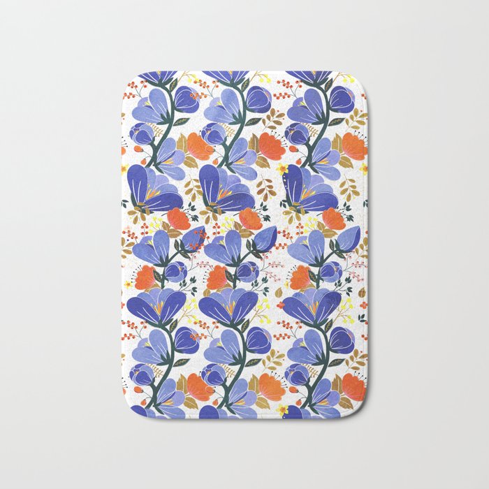 folk spring flowers no2 Bath Mat Gallery Image 1