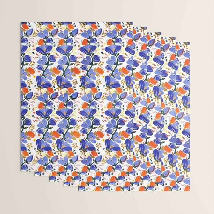 folk spring flowers no2 Wrapping Paper Gallery Image 3