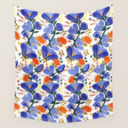 folk spring flowers no2 Wall Tapestry Gallery Image 4