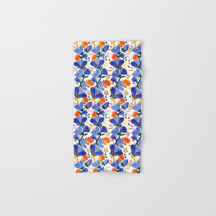 folk spring flowers no2 Bath Towel Gallery Image 1