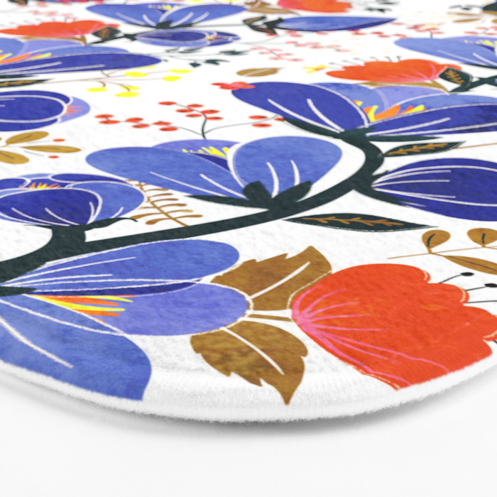 folk spring flowers no2 Bath Mat Gallery Image 3
