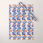 folk spring flowers no2 Wrapping Paper Gallery Image 1