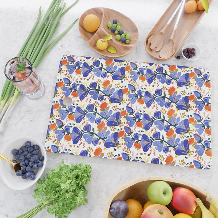 folk spring flowers no2 Cutting Board Gallery Image 2