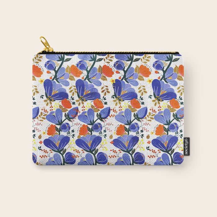 folk spring flowers no2 Carry All Pouch Gallery Image 1