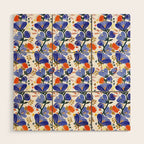 folk spring flowers no2 Wood Wall Art Gallery Image 1