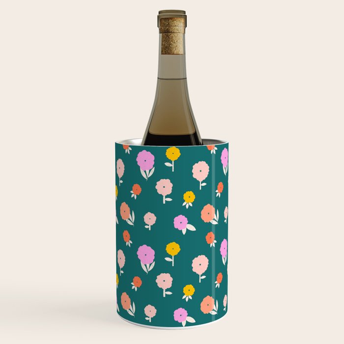 Holiday Blooms Pattern Wine Chiller Gallery Image 1