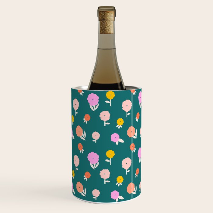 Holiday Blooms Pattern Wine Chiller Gallery Image 2