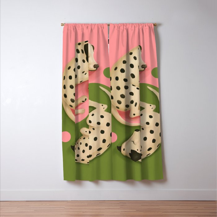 Yin and Yang Dalmatians Window Curtain Gallery Image 3