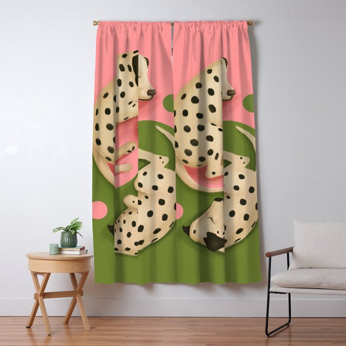 Yin and Yang Dalmatians Window Curtain Gallery Image 5