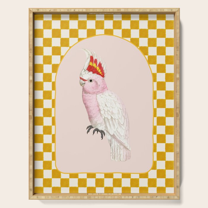 Pink Cockatoo Serving Tray Gallery Image 1