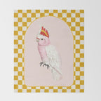 Pink Cockatoo Throw Blanket Gallery Image 2