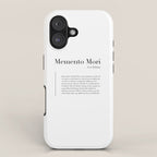 Memento Mori Quote by Leo Tolstoy iPhone Case Gallery Image 1