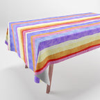 Colorful tye&die stripes Tablecloth Gallery Image 1