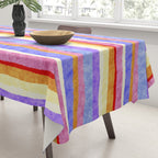 Colorful tye&die stripes Tablecloth Gallery Image 3