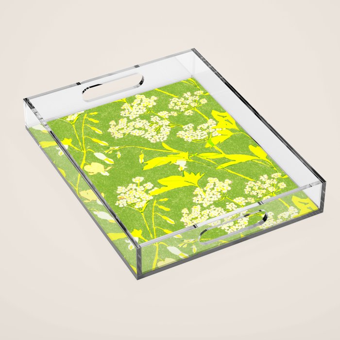 Snowdrop (green) Acrylic Tray Gallery Image 1