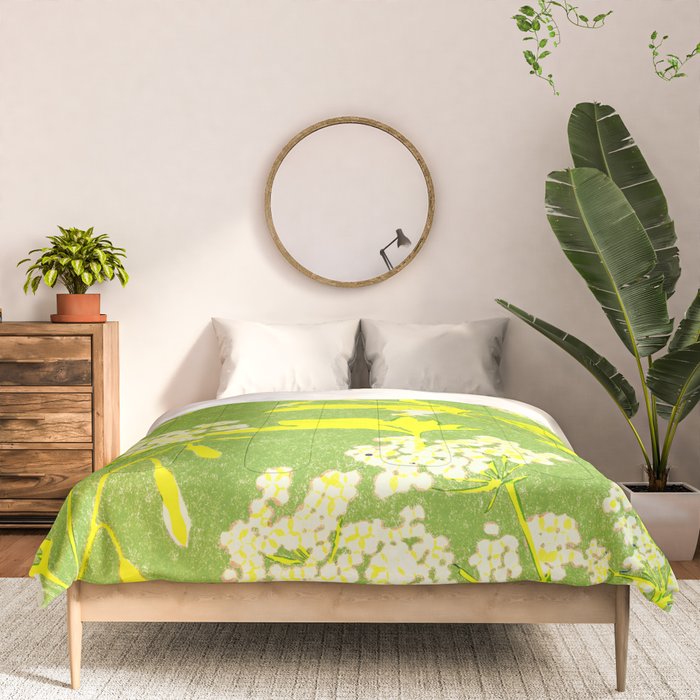 Snowdrop (green) Comforter Gallery Image 3