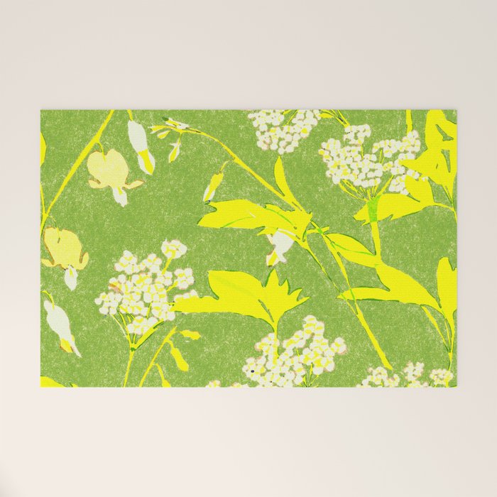 Snowdrop (green) Welcome Mat Gallery Image 1