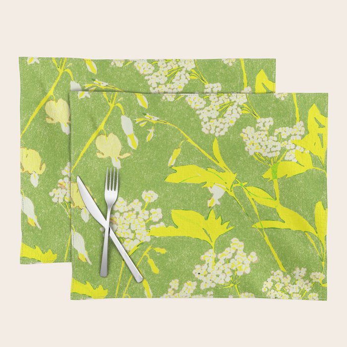 Snowdrop (green) Placemat Gallery Image 1