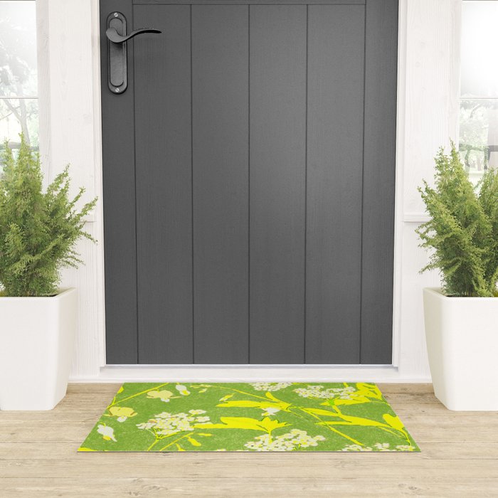 Snowdrop (green) Welcome Mat Gallery Image 3