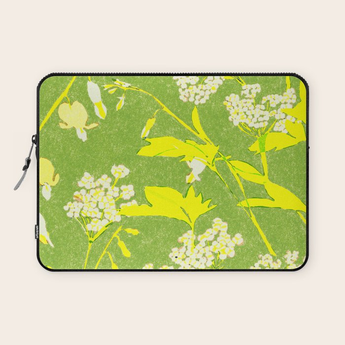 Snowdrop (green) Laptop Sleeve Gallery Image 1
