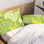 Snowdrop (green) Pillow Sham Gallery Image 2
