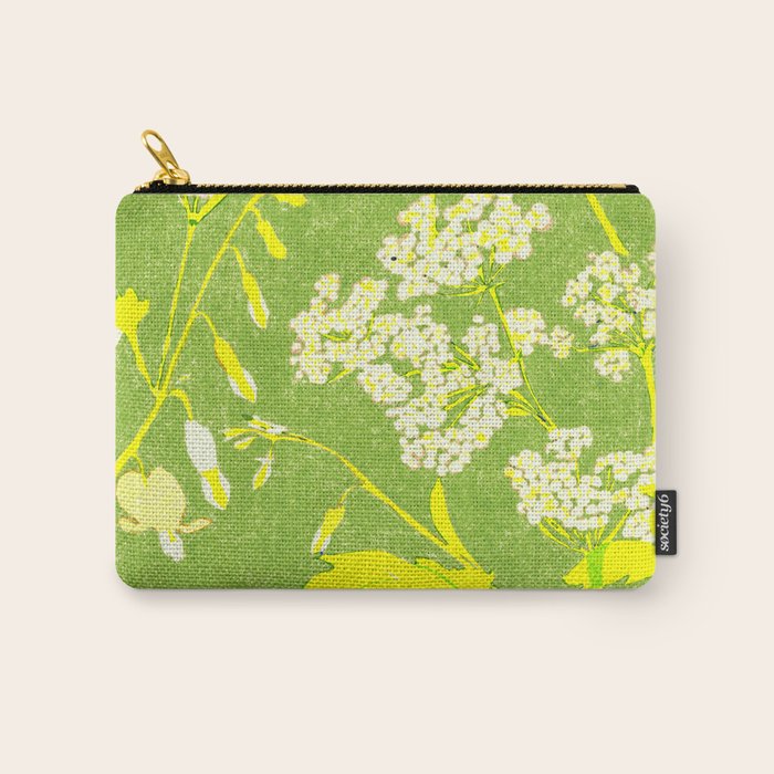 Snowdrop (green) Carry All Pouch Gallery Image 1