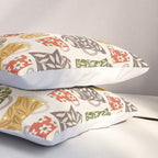 Buongiorno Retro Floral Coffee Pillow Sham Gallery Image 3