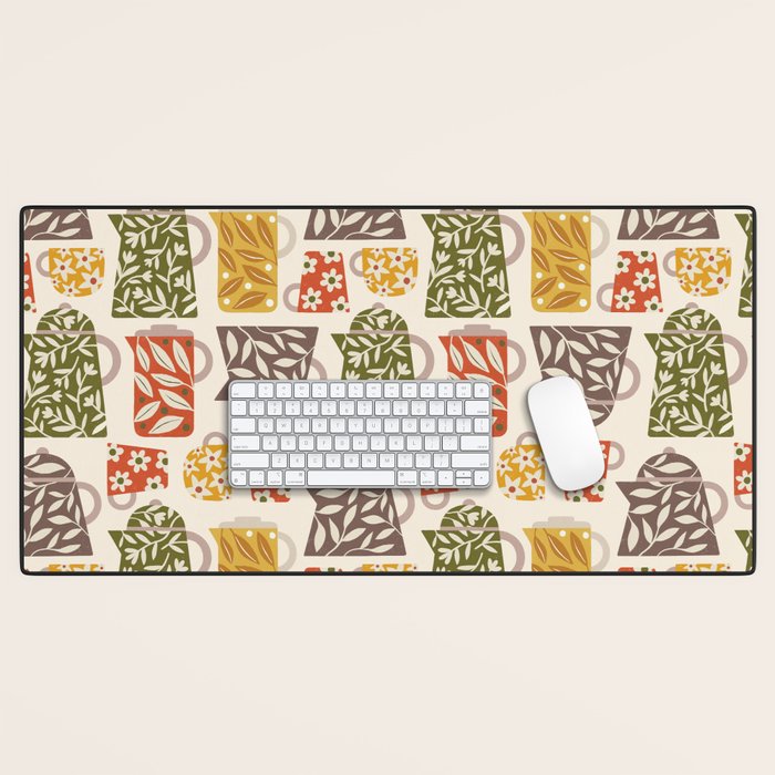 Buongiorno Retro Floral Coffee Desk Mat Gallery Image 1