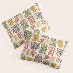 Buongiorno Retro Floral Coffee Pillow Sham Gallery Image 3
