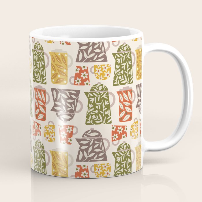 Buongiorno Retro Floral Coffee Coffee Mug Gallery Image 1