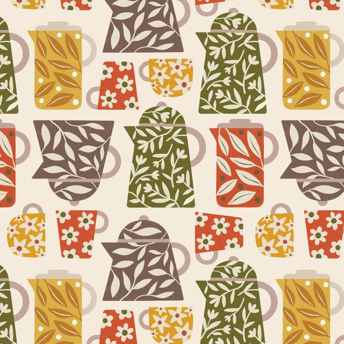 Buongiorno Retro Floral Coffee Coffee Mug Gallery Image 2