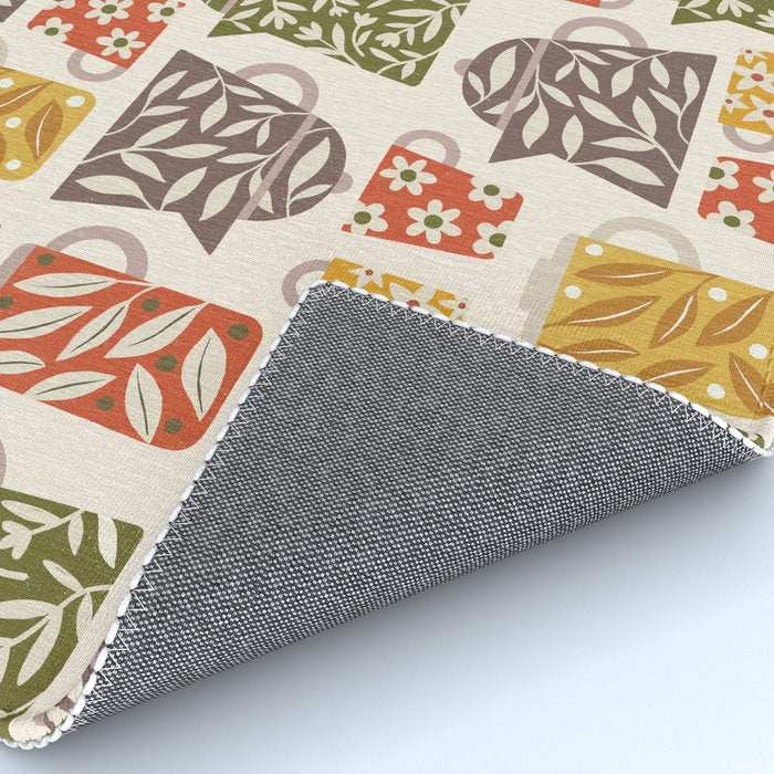 Buongiorno Retro Floral Coffee Rug Gallery Image 4
