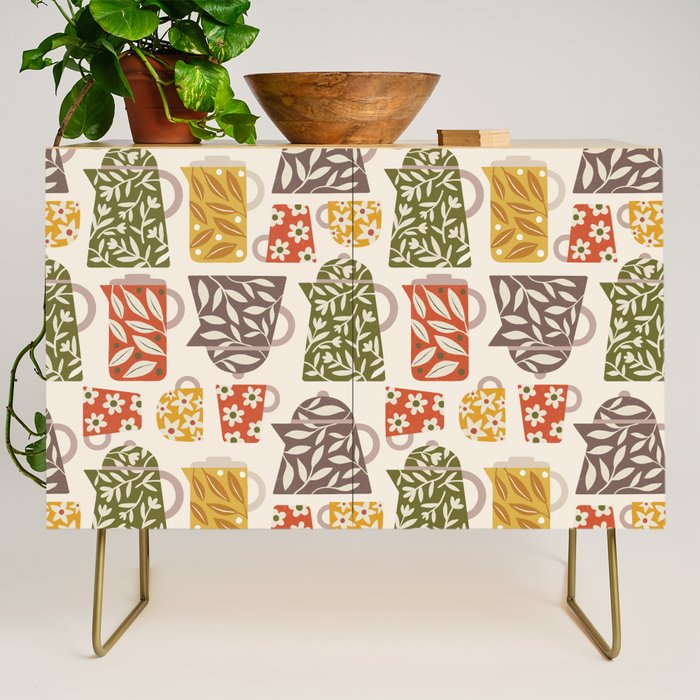 Buongiorno Retro Floral Coffee Credenza Gallery Image 1