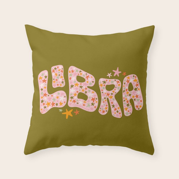 Starry Libra Throw Pillow Gallery Image 6