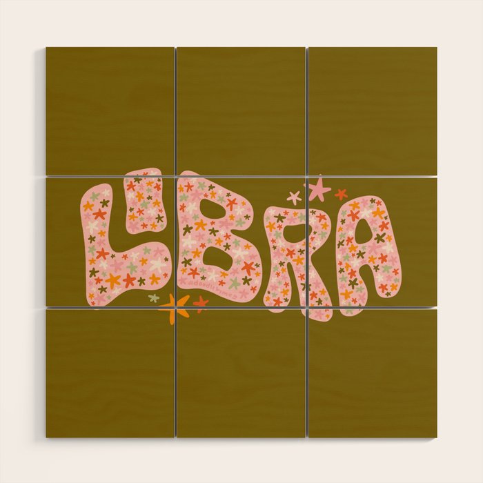 Starry Libra Wood Wall Art Gallery Image 1