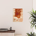 abstract retro shapes earthy organic Poster Gallery Image 2