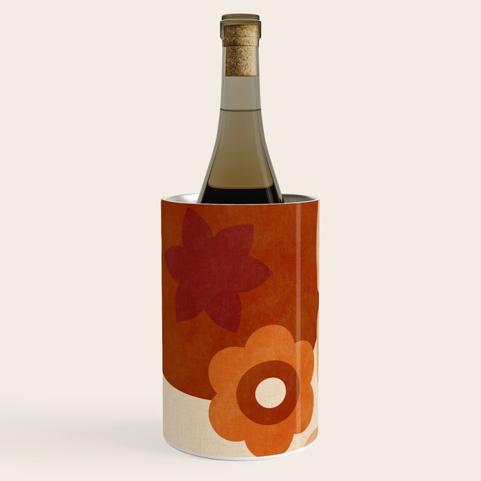 abstract retro shapes earthy organic Wine Chiller Gallery Image 1