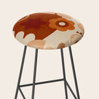 abstract retro shapes earthy organic Stool Gallery Image 2