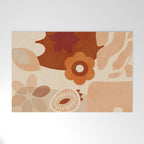 abstract retro shapes earthy organic Welcome Mat Gallery Image 1