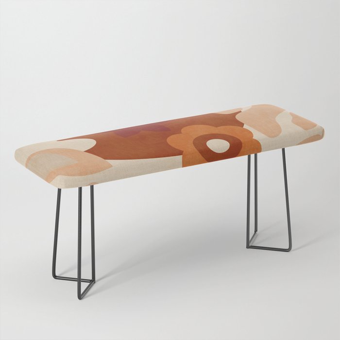 abstract retro shapes earthy organic Bench Gallery Image 1