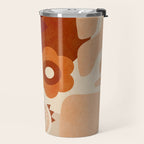 abstract retro shapes earthy organic Travel Mug Gallery Image 2