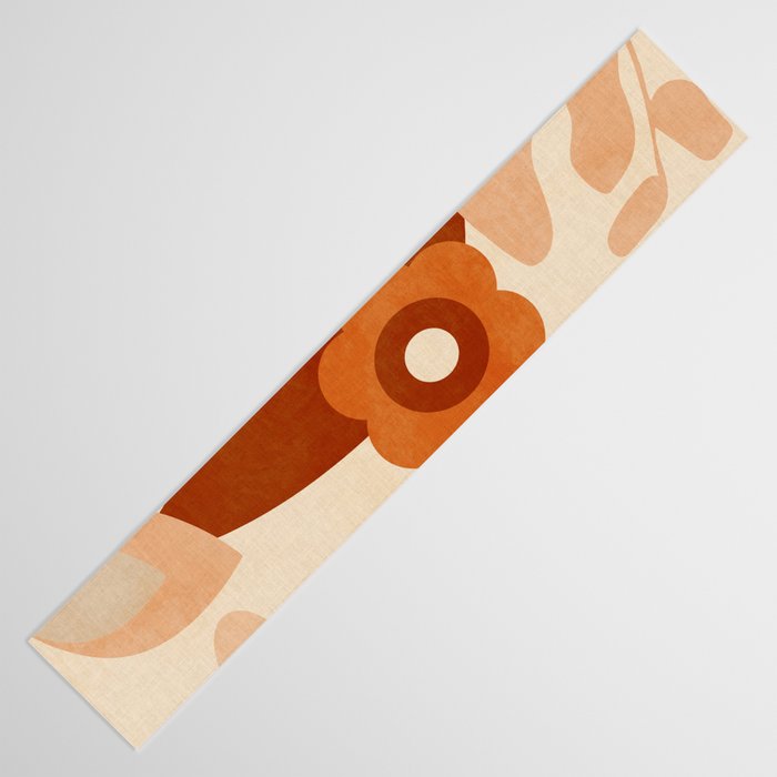 abstract retro shapes earthy organic Table Runner Gallery Image 3