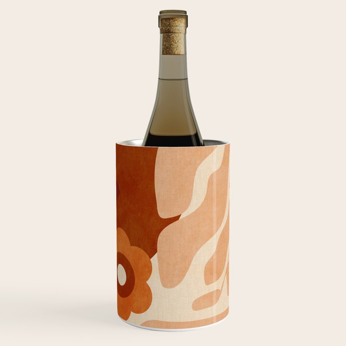 abstract retro shapes earthy organic Wine Chiller Gallery Image 3