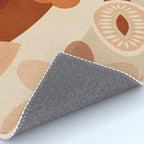 abstract retro shapes earthy organic Rug Gallery Image 4