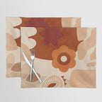 abstract retro shapes earthy organic Placemat Gallery Image 1